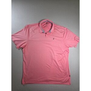 Veece Mens 3XL Pink Heathered Performance Short Sleeve Polo Shirt TS002235M